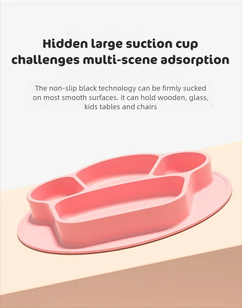 Stop Food Spills Instantly - Baby Suction Plate