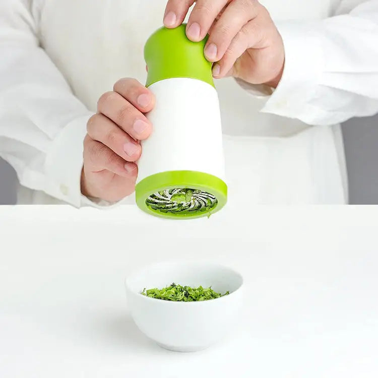 No-Mess Herb Grinder - Fast, Even Cutting in Seconds