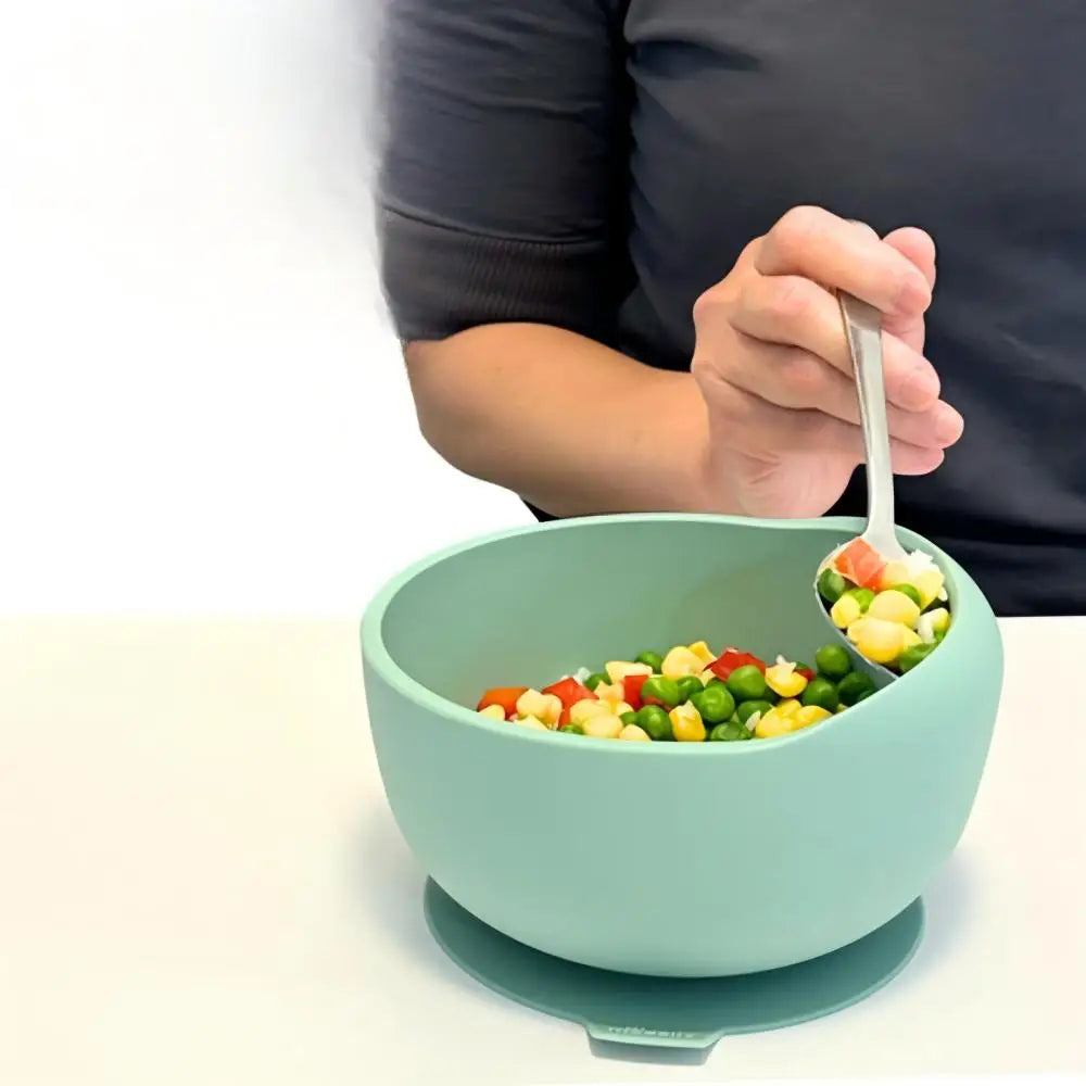 Mess-Free Suction Scooper Bowl For Easy One-Handed Eating