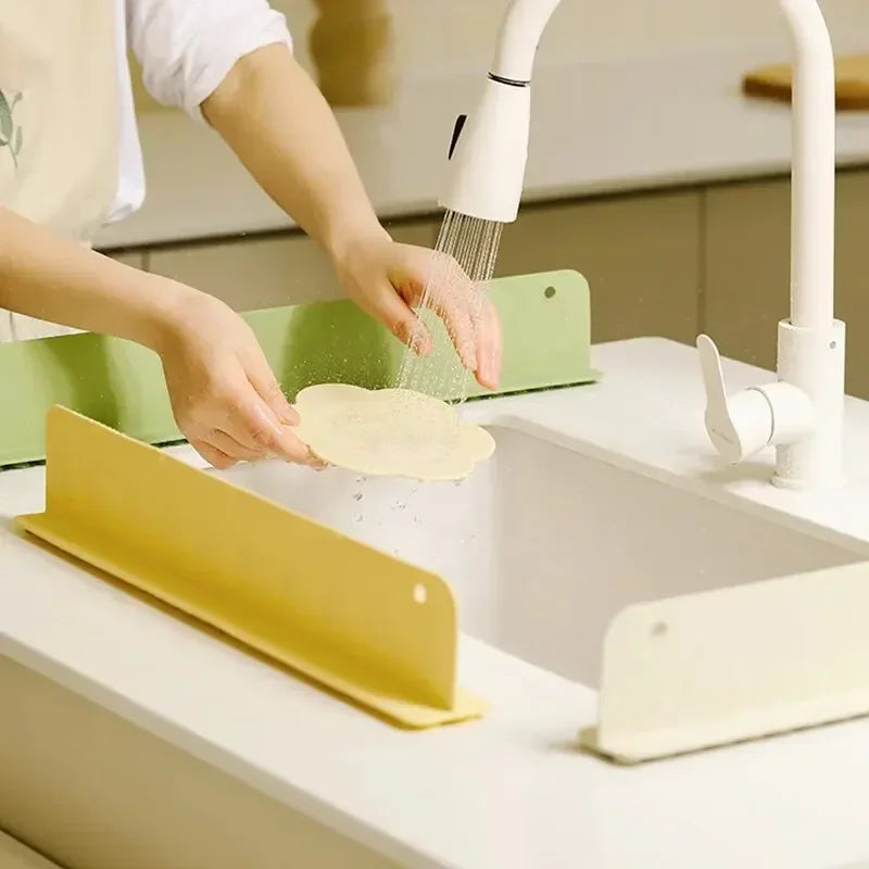 Sink Splash Guard Silicone Strip - No More Water Mess