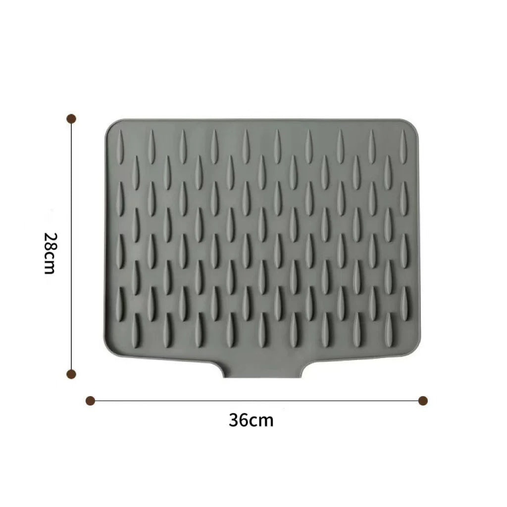 Non-Slip Silicone Dish Drying Mat for Clean, Mess-Free Kitchen