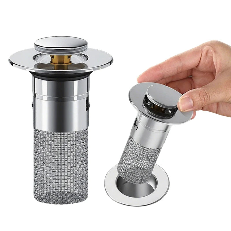 Anti-Clog Sink Drain Plug with Hair Catcher