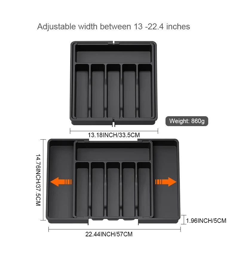 Premium Expandable Cutlery Organizer for Modern Kitchens