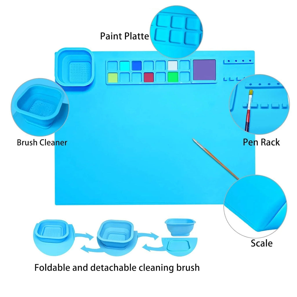 Mess-Free Kids Art Mat - No More Paint Spills Anywhere