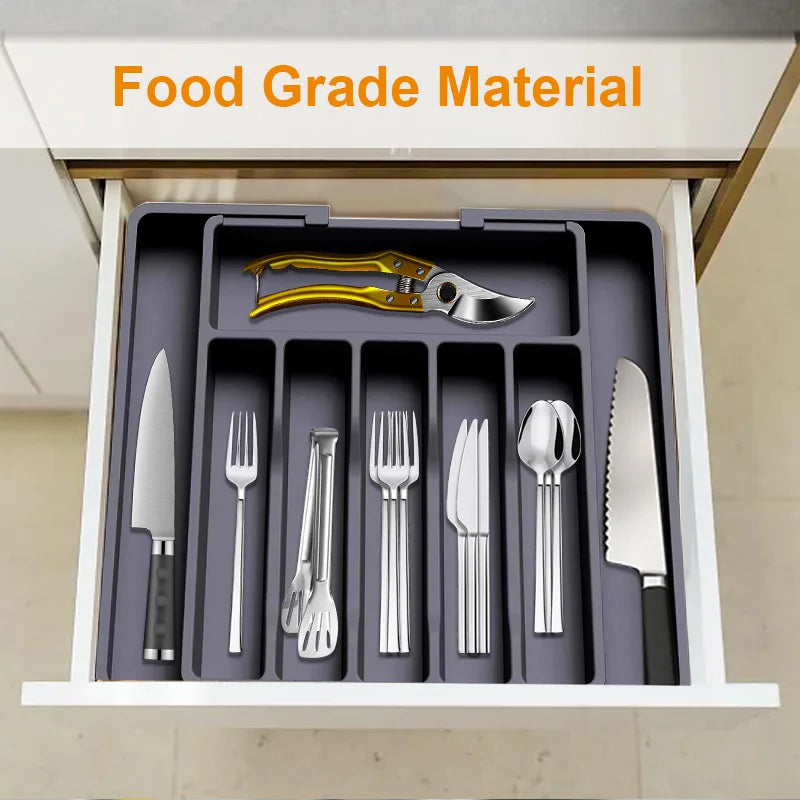 Premium Expandable Cutlery Organizer for Modern Kitchens