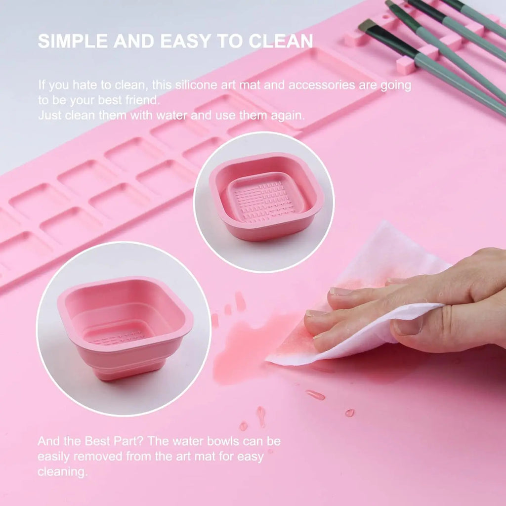 Mess-Free Kids Art Mat - No More Paint Spills Anywhere