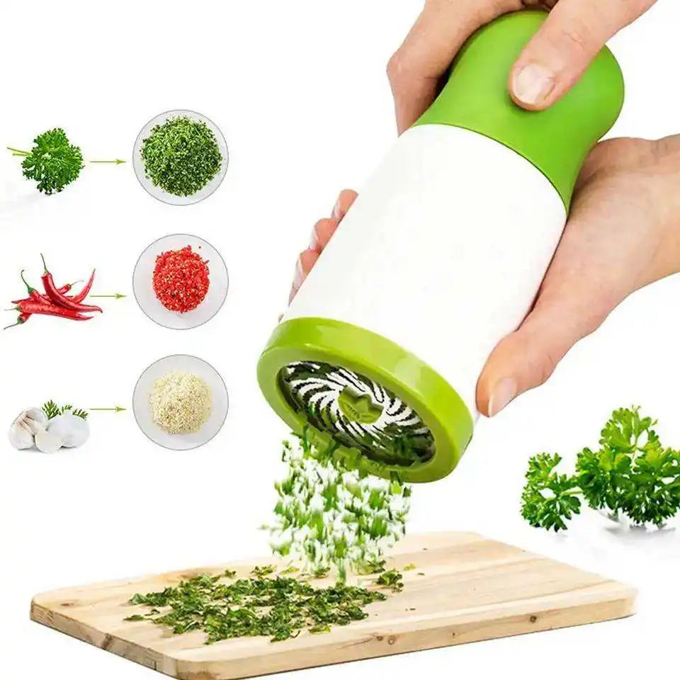 No-Mess Herb Grinder - Fast, Even Cutting in Seconds