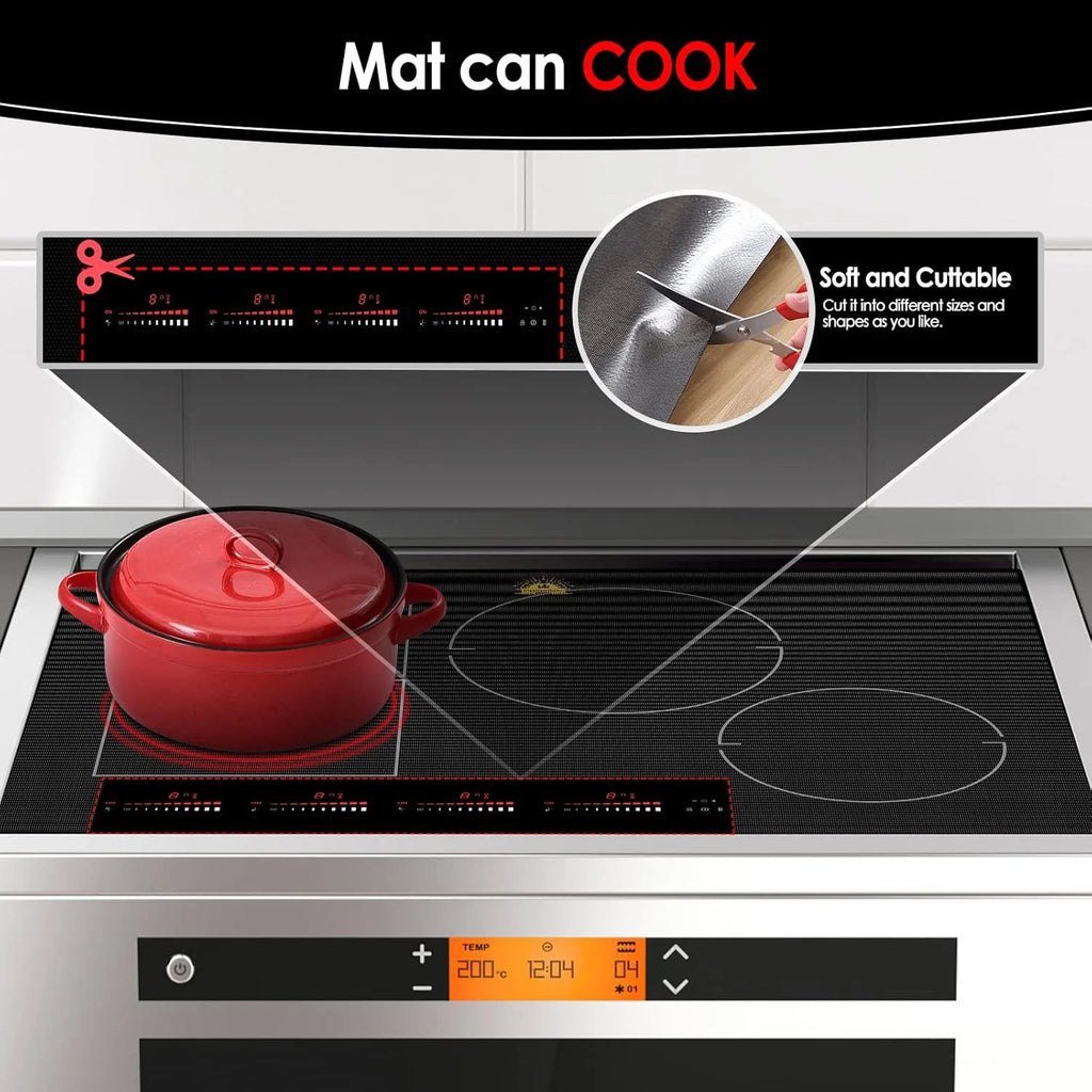 Premium Silicone Induction Cooktop Protector Mat