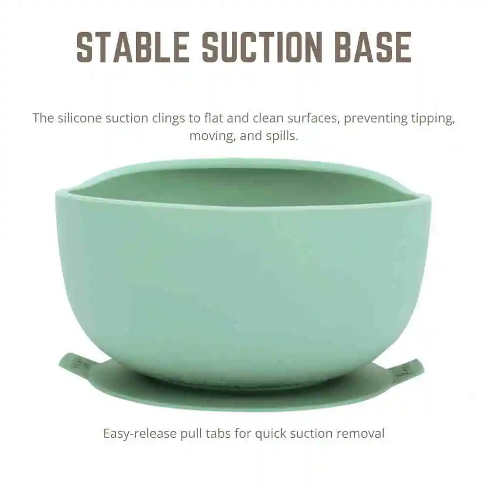 Mess-Free Suction Scooper Bowl For Easy One-Handed Eating