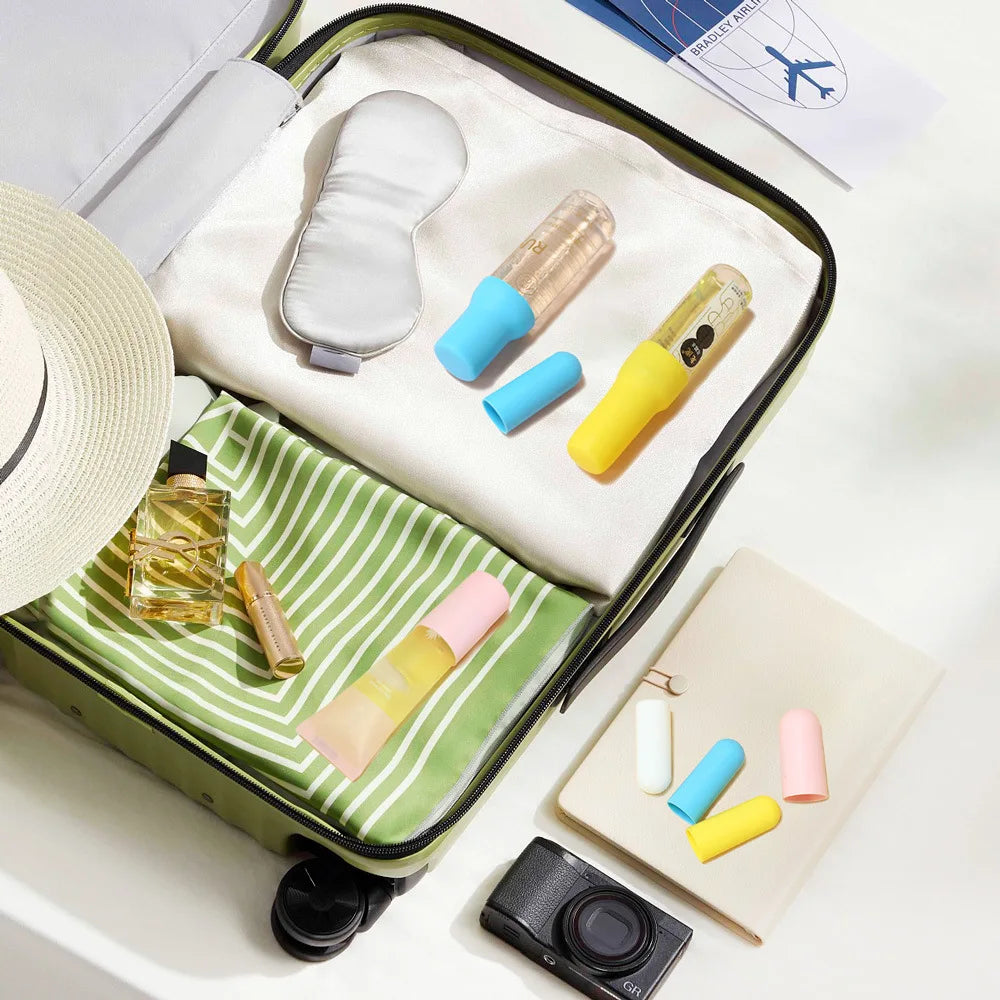 Stop Travel Leaks - Silicone Bottle Covers (4-Pack)