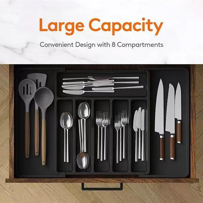 Premium Expandable Cutlery Organizer for Modern Kitchens