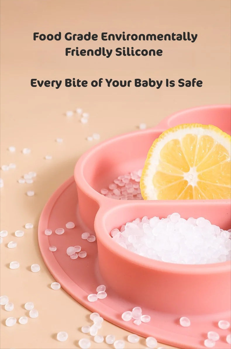 Stop Food Spills Instantly - Baby Suction Plate