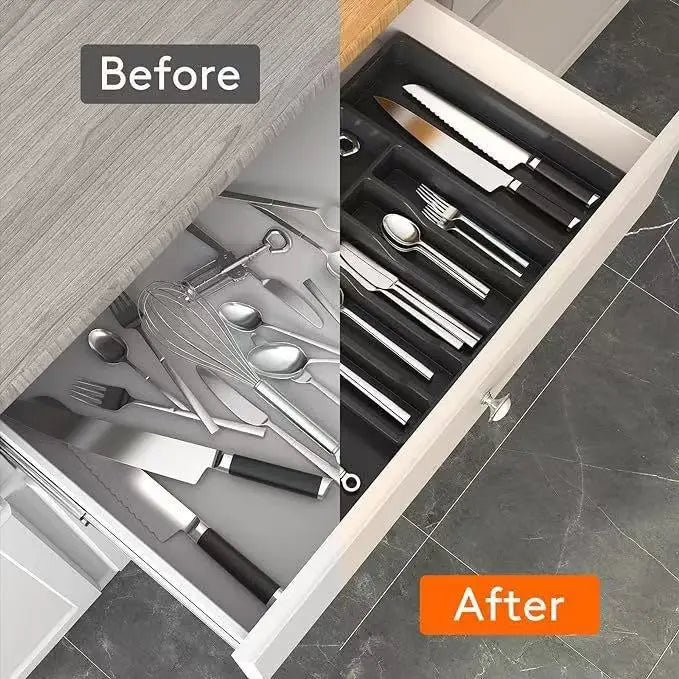 Premium Expandable Cutlery Organizer for Modern Kitchens