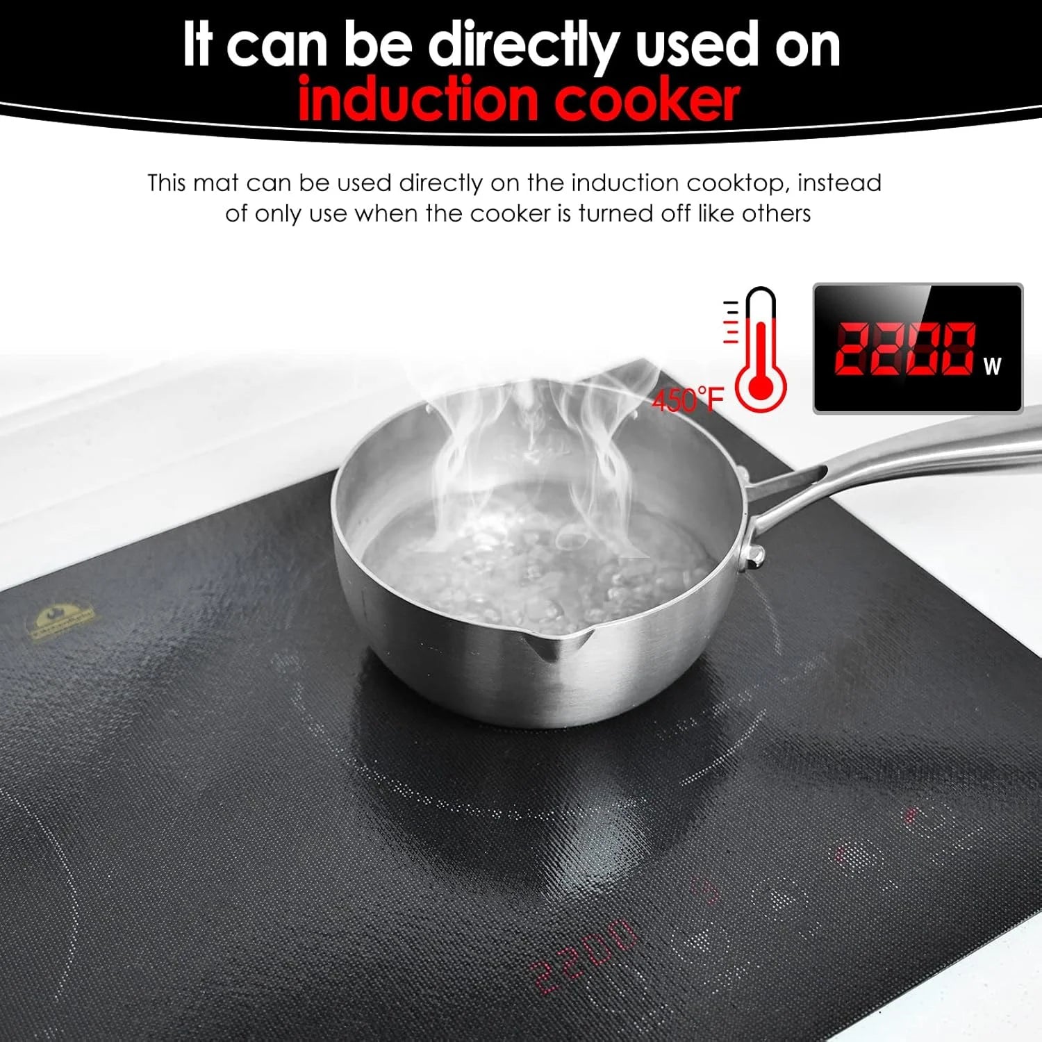Premium Silicone Induction Cooktop Protector Mat