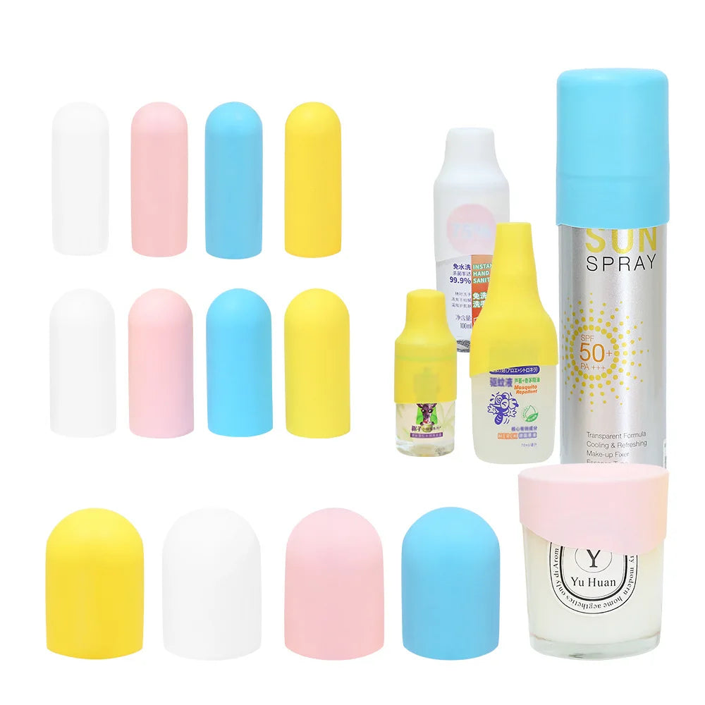 Stop Travel Leaks - Silicone Bottle Covers (4-Pack)