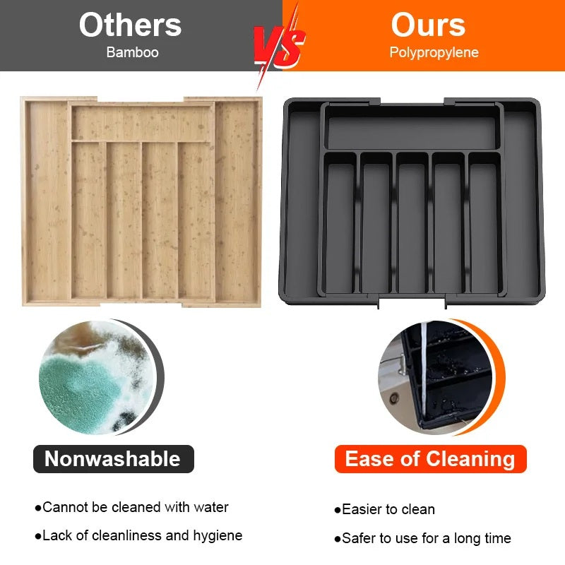 Premium Expandable Cutlery Organizer for Modern Kitchens