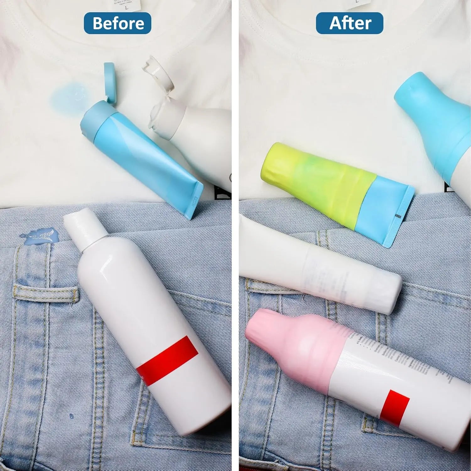 Stop Travel Leaks - Silicone Bottle Covers (4-Pack)