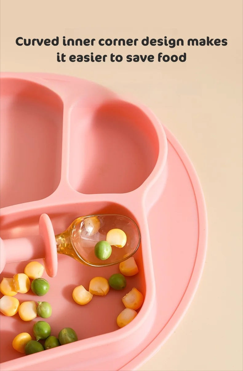 Stop Food Spills Instantly - Baby Suction Plate