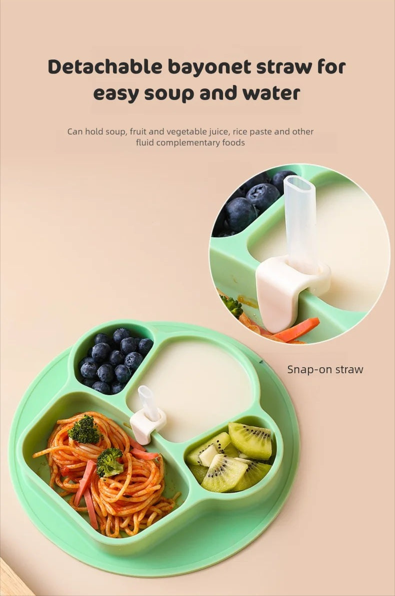 Stop Food Spills Instantly - Baby Suction Plate